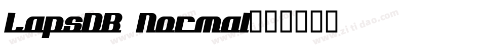 LapsDB Normal字体转换